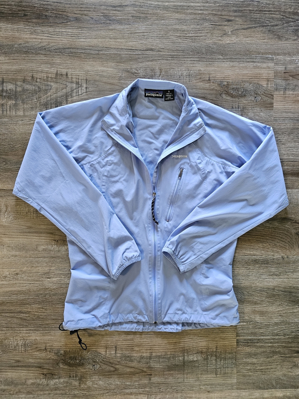 Patagonia Stretch Velocity Lite Electron Blue Windbreaker Jacket